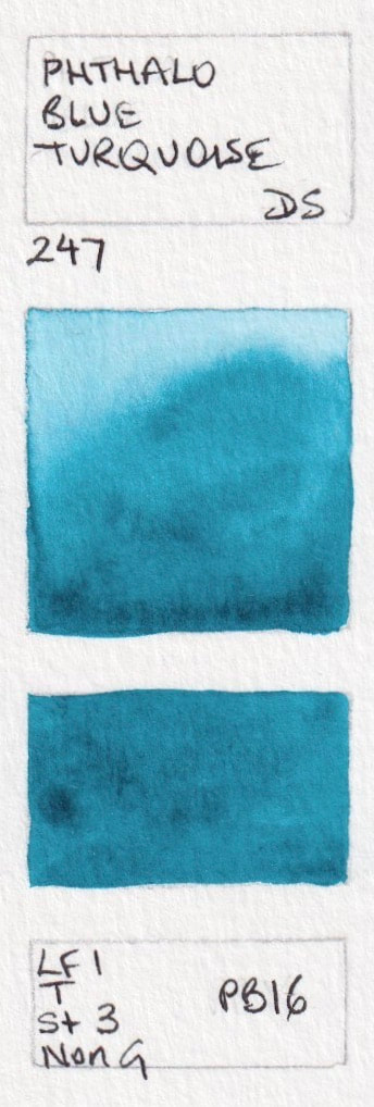Da Vinci Artists' Permanent Watercolor - Iridescent Phthalo Blue