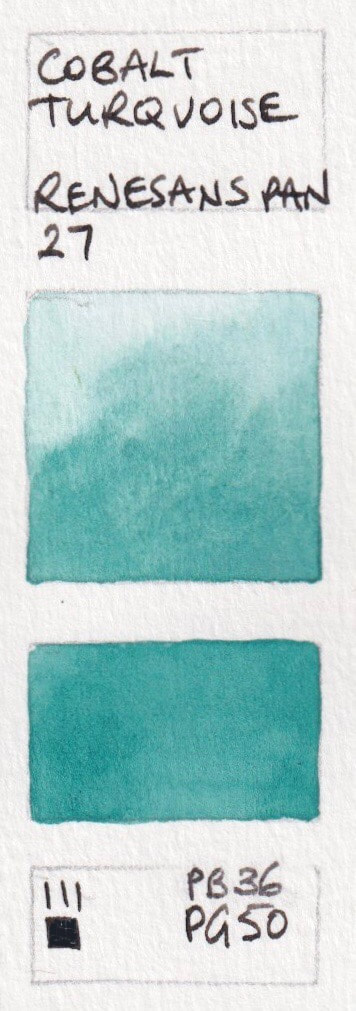 Winsor & Newton Professional Watercolor - Cobalt Turquoise, Half Pan